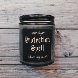 Limited Edition Protection Spell Candle Wild Craft Collab
